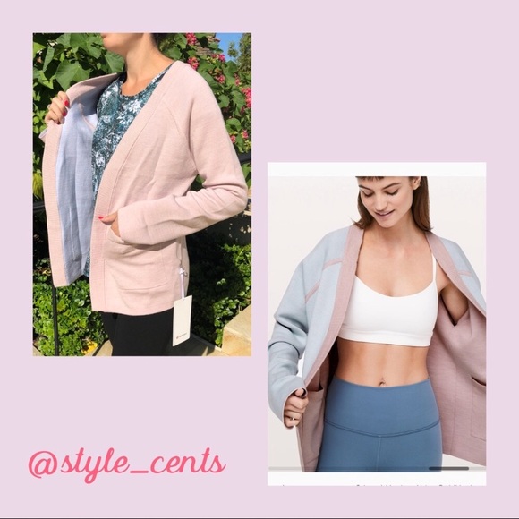 lululemon athletica Sweaters - 🌿NWT Lululemon Blush Reverse Me Wrap🌿
